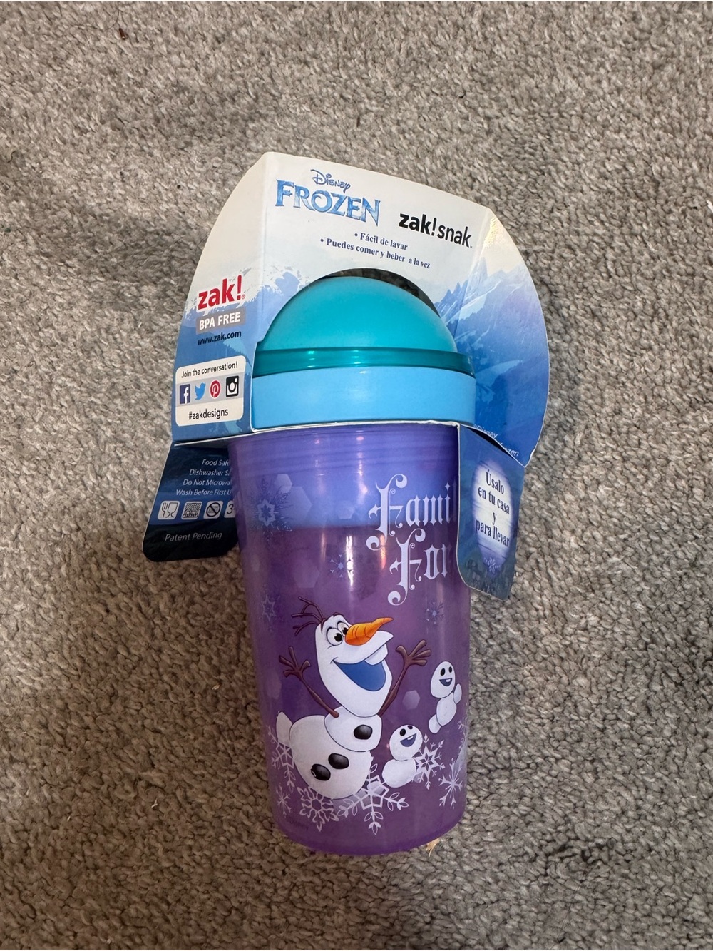 {Zak!} Snak Frozen 2 Tumbler Cup - Picture 3 of 7